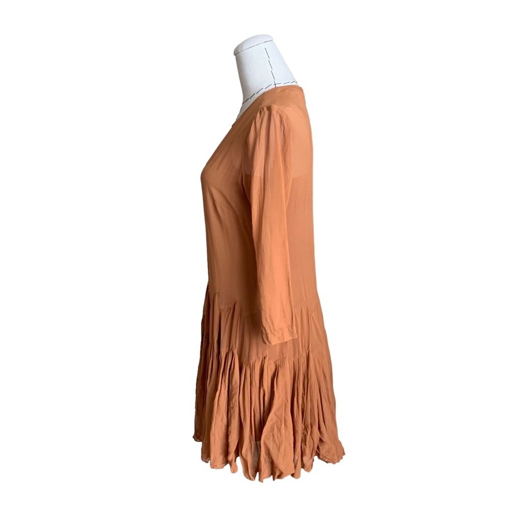 Madewell x Alexa Chung Carine Silk Dress sz 0 - Picture 7 of 12